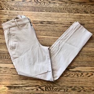 GAP Oatmeal Beige Signature Skinny Ankle Pants | 12 Tall​​
